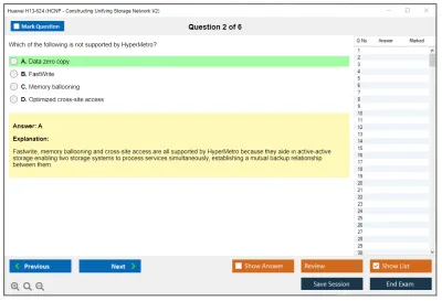 Huawei H13-624 HCIP-Storage V5.0 Practice test exam simulator test engine exam Prep practice test questions answers Image 2