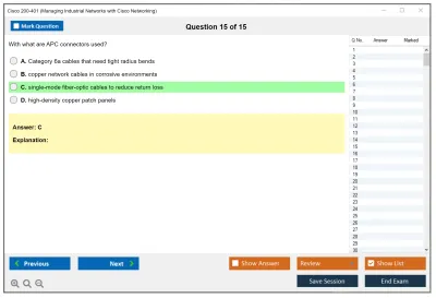 Cisco 200-401 Managing Industrial Networks with Cisco Networking Practice test exam simulator test engine exam Prep practice test questions answers Image 15