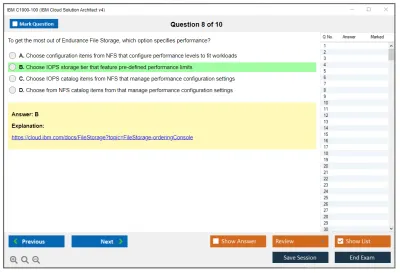 IBM C1000-100 IBM Cloud Solution Architect v4 Practice test exam simulator test engine exam Prep practice test questions answers Image 8