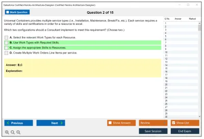 Salesforce Certified-Heroku-Architecture-Designer Salesforce Certified Heroku Architect Practice test exam simulator test engine exam Prep practice test questions answers Image 2