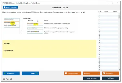 HP HPE6-A69 Aruba Certified Switching Expert Written Exam Practice test exam simulator test engine exam Prep practice test questions answers Image 1