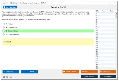 Netapp NS0-182 NetApp Certified Storage Installation Engineer - ONTAP Practice test exam simulator test engine exam Prep practice test questions answers Image 6