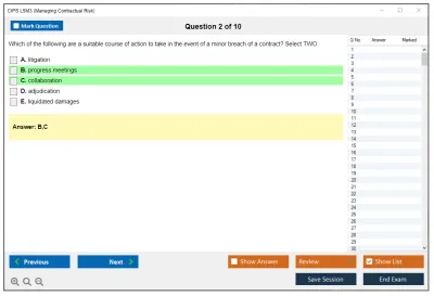 CIPS L5M3 Managing Contractual Risk Practice test exam simulator test engine exam Prep practice test questions answers Image 2