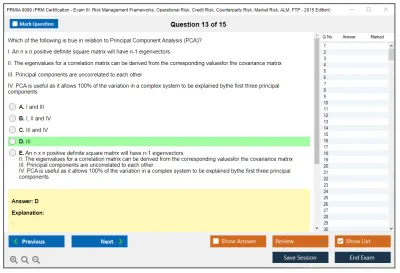 PRMIA 8008 PRM Certification - Exam III: Risk Management Frameworks, Operational Risk, Credit Risk, Counterparty Risk, Market Risk, ALM, FTP - 2015 Edition Practice test exam simulator test engine exam Prep practice test questions answers Image 13