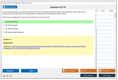 VMware 2V0-81.20 Professional VMware Security Practice test exam simulator test engine exam Prep practice test questions answers Image 6