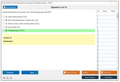 BICSI RCDD-001 BICSI Registered Communications Distribution Designer - RCDD Practice test exam simulator test engine exam Prep practice test questions answers Image 4