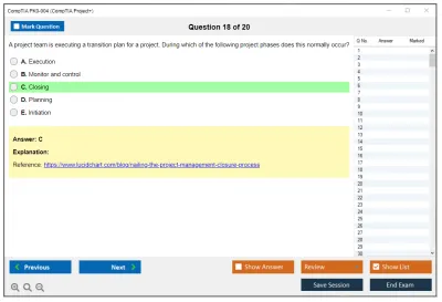 CompTIA PK0-004 CompTIA Project + Practice test exam simulator test engine exam Prep practice test questions answers Image 18