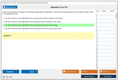 Huawei H13-531 HCIE - Cloud (Huawei Certified Internetwork Expert-Cloud) Practice test exam simulator test engine exam Prep practice test questions answers Image 10