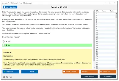 Microsoft PL-300 Microsoft Power BI Data Analyst Practice test exam simulator test engine exam Prep practice test questions answers Image 13