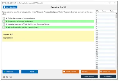 SAP C_SIG_2201 SAP Certified Application AssociateSAP Signavio Practice test exam simulator test engine exam Prep practice test questions answers Image 3