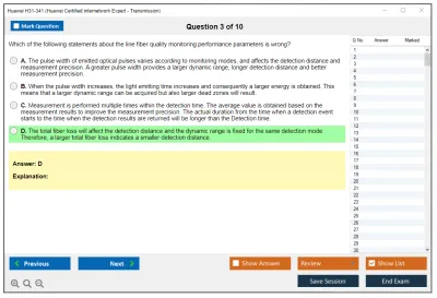 Huawei H31-341 Huawei Certified internetwork Expert - Transmission Practice test exam simulator test engine exam Prep practice test questions answers Image 3