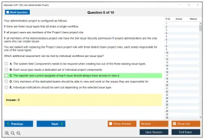 Atlassian ACP-100 Jira Administrator Exam Practice test exam simulator test engine exam Prep practice test questions answers Image 6