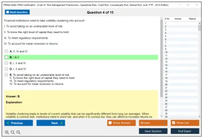 PRMIA 8008 PRM Certification - Exam III: Risk Management Frameworks, Operational Risk, Credit Risk, Counterparty Risk, Market Risk, ALM, FTP - 2015 Edition Practice test exam simulator test engine exam Prep practice test questions answers Image 4