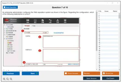 Huawei H12-722_V3.0 HCIP-Security-CSSN V3.0 Practice test exam simulator test engine exam Prep practice test questions answers Image 7