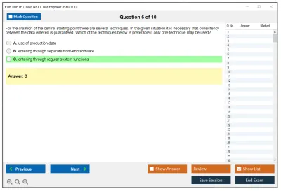 Exin TMPTE TMap NEXT Test Engineer (EX0-113) Practice test exam simulator test engine exam Prep practice test questions answers Image 6