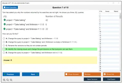 Atlassian ACP-100 Jira Administrator Exam Practice test exam simulator test engine exam Prep practice test questions answers Image 7