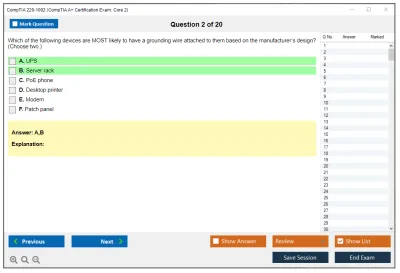 CompTIA 220-1002 CompTIA A+ Certification Exam: Core 2 Practice test exam simulator test engine exam Prep practice test questions answers Image 2
