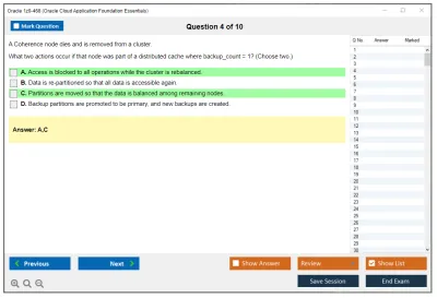 Oracle 1z0-468 Oracle Cloud Application Foundation Essentials Practice test exam simulator test engine exam Prep practice test questions answers Image 4