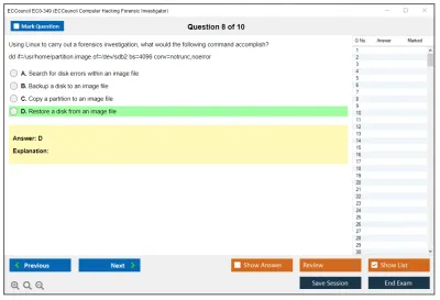 ECCouncil EC0-349 ECCouncil Computer Hacking Forensic Investigator Practice test exam simulator test engine exam Prep practice test questions answers Image 8