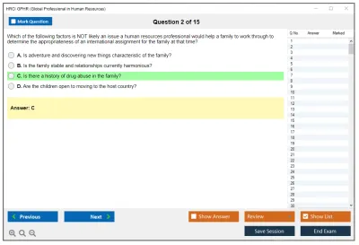 HRCI GPHR Global Professional in Human Resource Practice test exam simulator test engine exam Prep practice test questions answers Image 2
