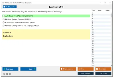 Infor M3-123 Infor Certified M3 Finance Consultant Practice test exam simulator test engine exam Prep practice test questions answers Image 6