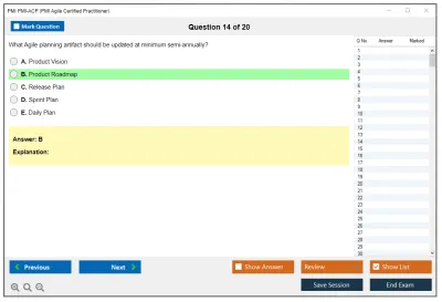 PMI PMI-ACP PMI Agile Certified Practitioner (PMI-ACP) Practice test exam simulator test engine exam Prep practice test questions answers Image 14