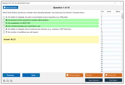 Atlassian ACP-100 Jira Administrator Exam Practice test exam simulator test engine exam Prep practice test questions answers Image 1