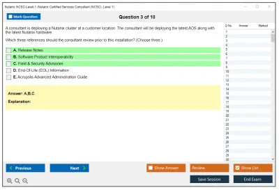 Nutanix NCSC-Level-1 Nutanix Certified Services Consultant (NCSC): Level 1 Practice test exam simulator test engine exam Prep practice test questions answers Image 3