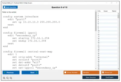 Fortinet NSE8_811 Fortinet NSE 8 Written Exam Practice test exam simulator test engine exam Prep practice test questions answers Image 9