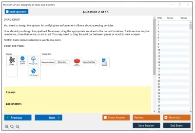 Microsoft DP-201 Designing an Azure Data Solution Practice test exam simulator test engine exam Prep practice test questions answers Image 2