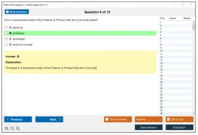 SAFe SAFe-Agilist-5.1 SAFe Agilist (SA) 5.1 Practice test exam simulator test engine exam Prep practice test questions answers Image 9