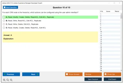 Adobe AD0-E116 Adobe Experience Manager Developer Expert Practice test exam simulator test engine exam Prep practice test questions answers Image 10