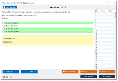 Alibaba Cloud ACA-BigData1 ACA Big Data Certification Exam Practice test exam simulator test engine exam Prep practice test questions answers Image 1