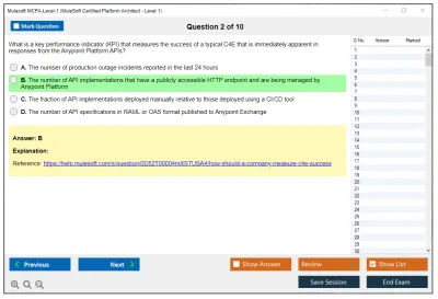 Mulesoft MCPA-Level-1 MuleSoft Certified Platform Architect - Level 1 Practice test exam simulator test engine exam Prep practice test questions answers Image 2