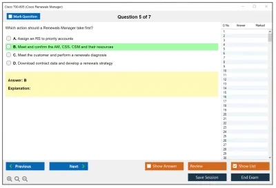 Cisco 700-805 Cisco Renewals Manager (700-805 CRM) Practice test exam simulator test engine exam Prep practice test questions answers Image 5