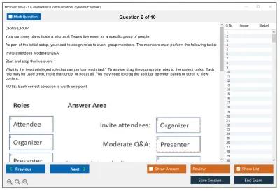 Microsoft MS-721 Collaboration Communications Systems Engineer Practice test exam simulator test engine exam Prep practice test questions answers Image 2