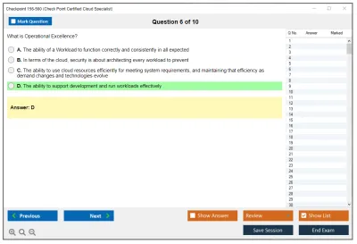 Checkpoint 156-560 Check Point Certified Cloud Specialist (CCCS) Practice test exam simulator test engine exam Prep practice test questions answers Image 6