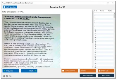Avaya 37820X Avaya Midsize Solution Design Exam Practice test exam simulator test engine exam Prep practice test questions answers Image 9
