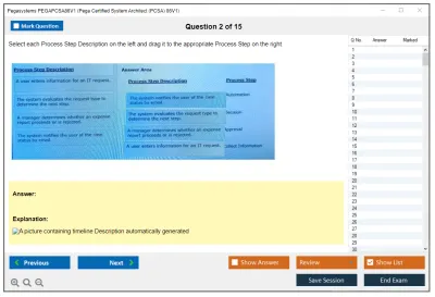 Pegasystems PEGAPCSA86V1 Pega Certified System Architect (PCSA) 86V1 Practice test exam simulator test engine exam Prep practice test questions answers Image 2