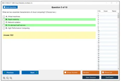 IBM C1000-017 IBM Cloud Solutions Architect v3 Practice test exam simulator test engine exam Prep practice test questions answers Image 5