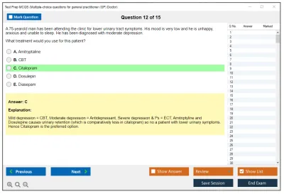 Test Prep MCQS Multiple-choice questions for general practitioner (GP) Doctor Practice test exam simulator test engine exam Prep practice test questions answers Image 12