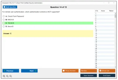 Checkpoint 156-215.77 Check Point Certified Security Administrator Practice test exam simulator test engine exam Prep practice test questions answers Image 14