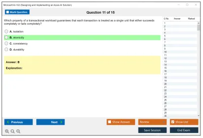 Microsoft AI-102 Designing and Implementing a Microsoft Azure AI Solution Practice test exam simulator test engine exam Prep practice test questions answers Image 11