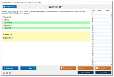 GAQM LCP-001 Linux Certified Professional (LCP) Powered by LPI Practice test exam simulator test engine exam Prep practice test questions answers Image 3