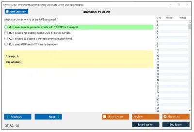 Cisco 350-601 Implementing Cisco Data Center Core Technologies (350-601 DCCOR) Practice test exam simulator test engine exam Prep practice test questions answers Image 19