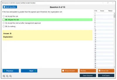 ECCouncil 212-89 EC Council Certified Incident Handler (ECIH v3) Practice test exam simulator test engine exam Prep practice test questions answers Image 6