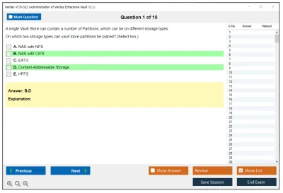 Veritas VCS-322 Administration of Veritas Enterprise Vault 12.x Practice test exam simulator test engine exam Prep practice test questions answers Image 1