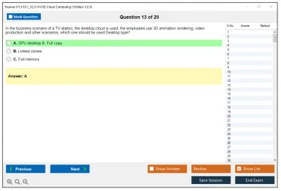 Huawei H13-531_V2.0 HCIE-Cloud Computing (Written) V2.0 Practice test exam simulator test engine exam Prep practice test questions answers Image 13