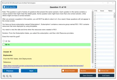 Microsoft AZ-300 Microsoft Azure Architect Technologies Practice test exam simulator test engine exam Prep practice test questions answers Image 11