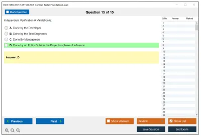 BCS ISEB-SWT2 ISTQB-BCS Certified Tester Foundation Level Practice test exam simulator test engine exam Prep practice test questions answers Image 15